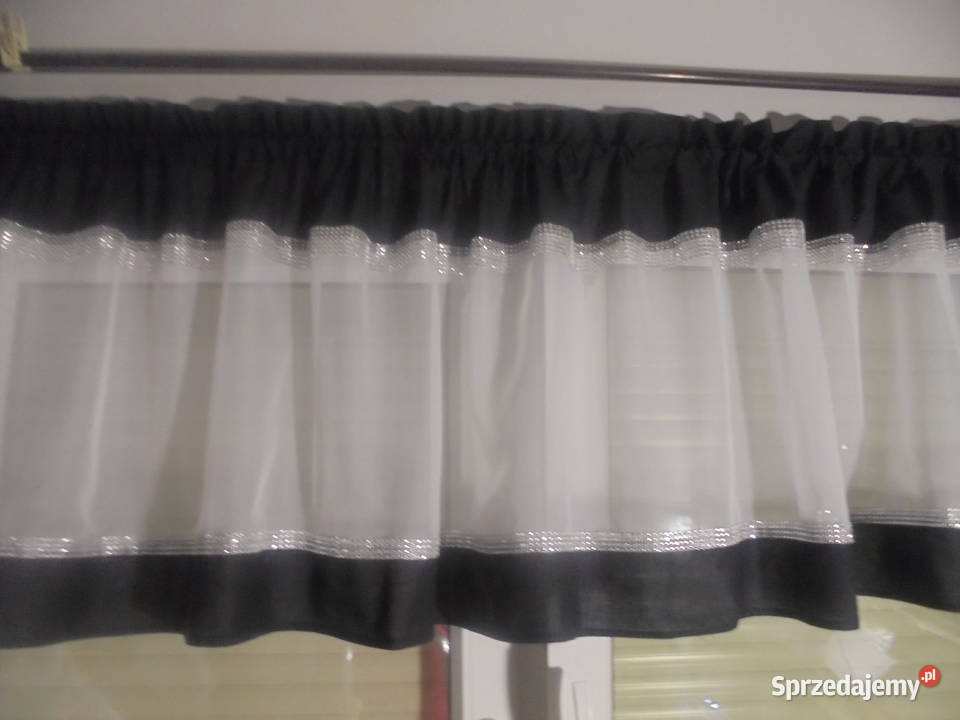 lambrekin z cyrkoniami glamur24050 65 czarny Włocławek