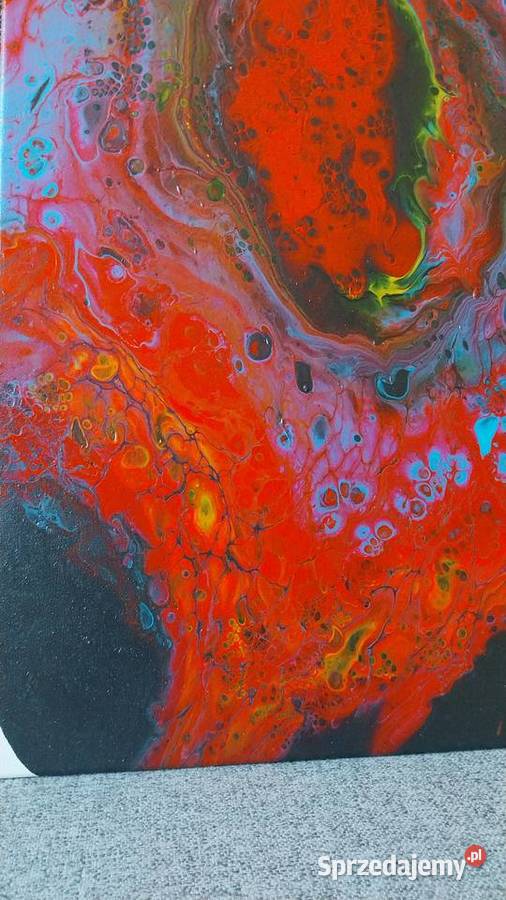 Abstrakcyjny obraz do salonu własnoręcznie Ciechanów