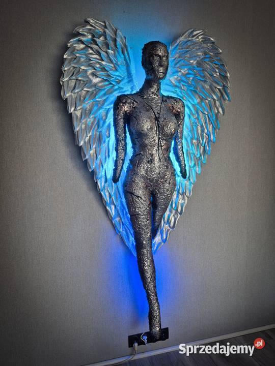 rzeźba lampa sztuka użytkowa anioł wielkopolskie Piła