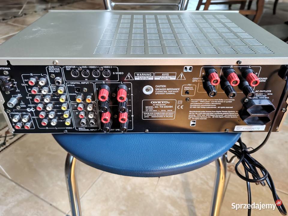 Amplituner ONKYO TXDS494 uszkodzony wyświetlacz Poznań
