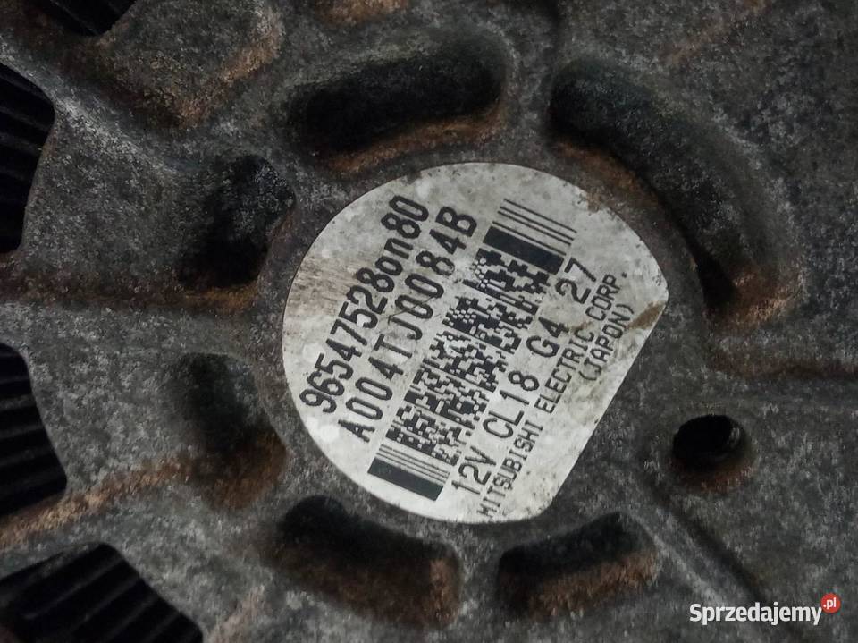 ALTERNATOR 9654752880 20 HDI Peugeot 407 I osobowe świętokrzyskie