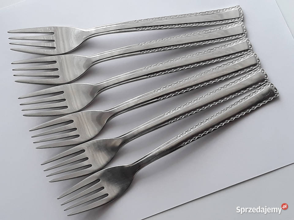 Widelce obiadowe 1 CAVALIER Gerlach sztućce PRL Dąbrowa Górnicza