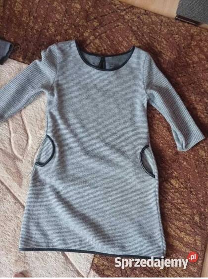 NOWA Szara ocieplana sukienka damska podlaskie Hajnówka