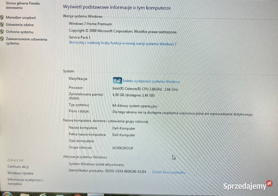 Zestaw Dell Optiplex GX520 MONITOR 500gb SSD mazowieckie Legionowo sprzedam