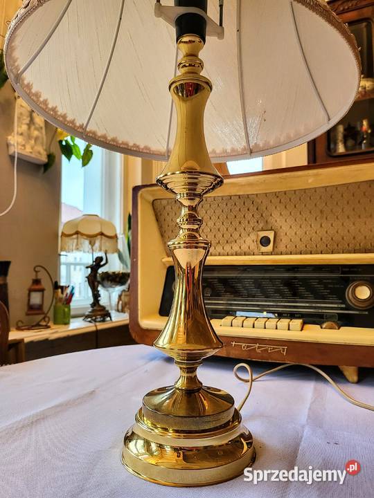 Lampa mosiężna lampka wieczorna Kalisz wielkopolskie sprzedam