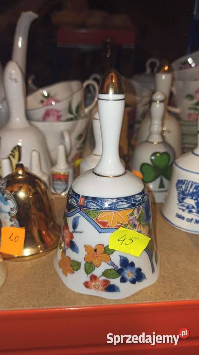 Dzwonek kryształ szkło Porcelana i szkło