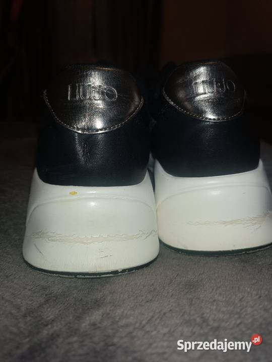 Sneakersy Liu Jo czarne z brokatowym logo inna