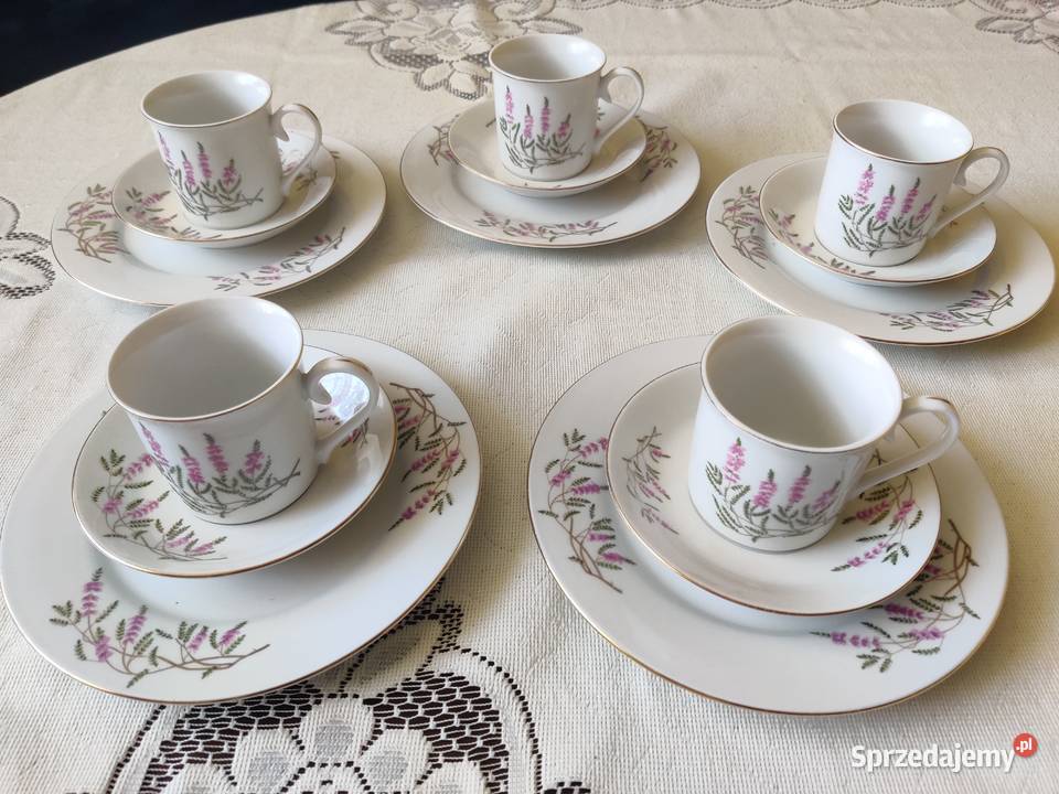 Filiżanki do Espresso talerzyki deserowe Myszków