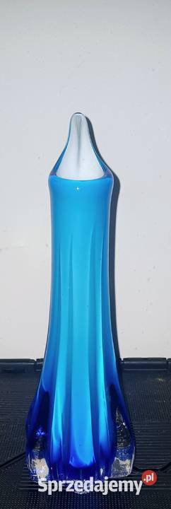 Niebieski wazon Murano Porcelana i szkło warmińsko-mazurskie Olsztyn