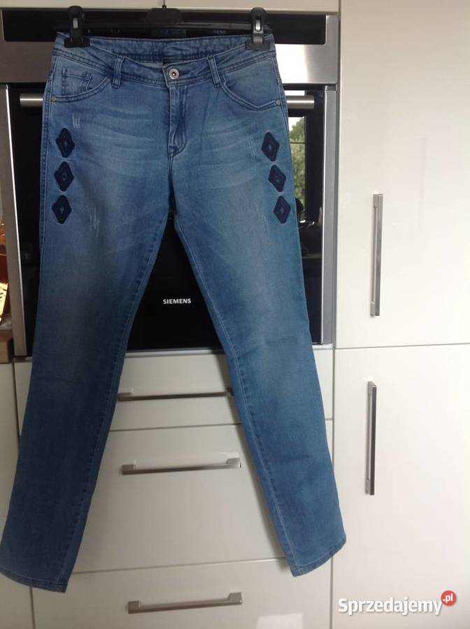 Spodnie Jeans Damskie ARIZONA XSS Haft niebieski sprzedam