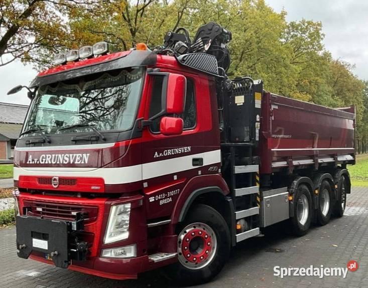 Wywrotka z dzwigiem 4 osiowa 12777cm3 Warszawa