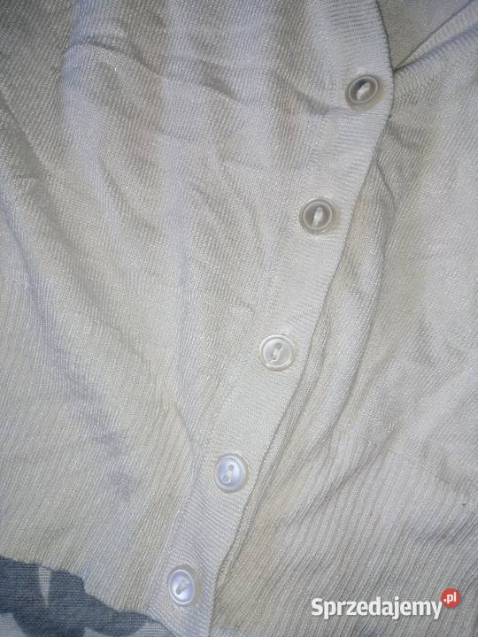 YORkER ecru Sweterek Crop bluzka dzianinowa Z Rozmiar 34(XS)