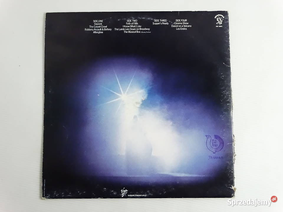 GENESIS Seconds Out 2LP Włoskie wydanie 1977 płyta winylowa Biłgoraj sprzedam
