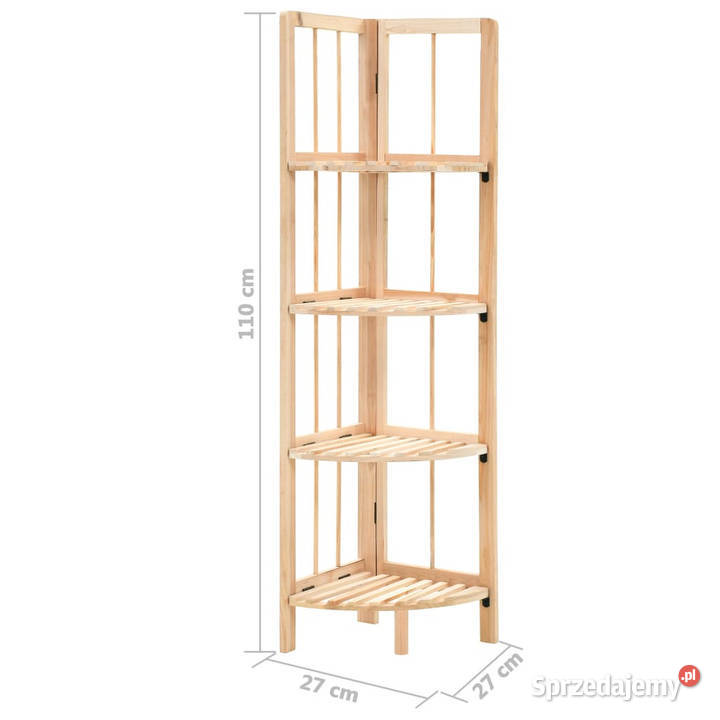 Regał narożny z drewna cedrowego 27 x 27 x 110 Regały mazowieckie Warszawa