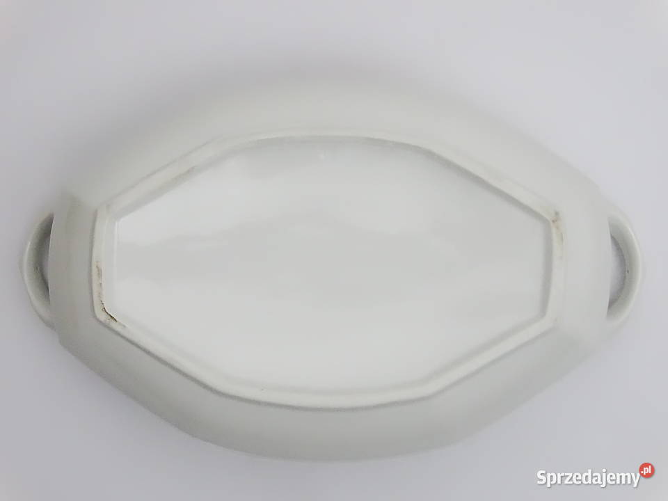 Porcelanowa waza z pokrywką 2 L styl retro z