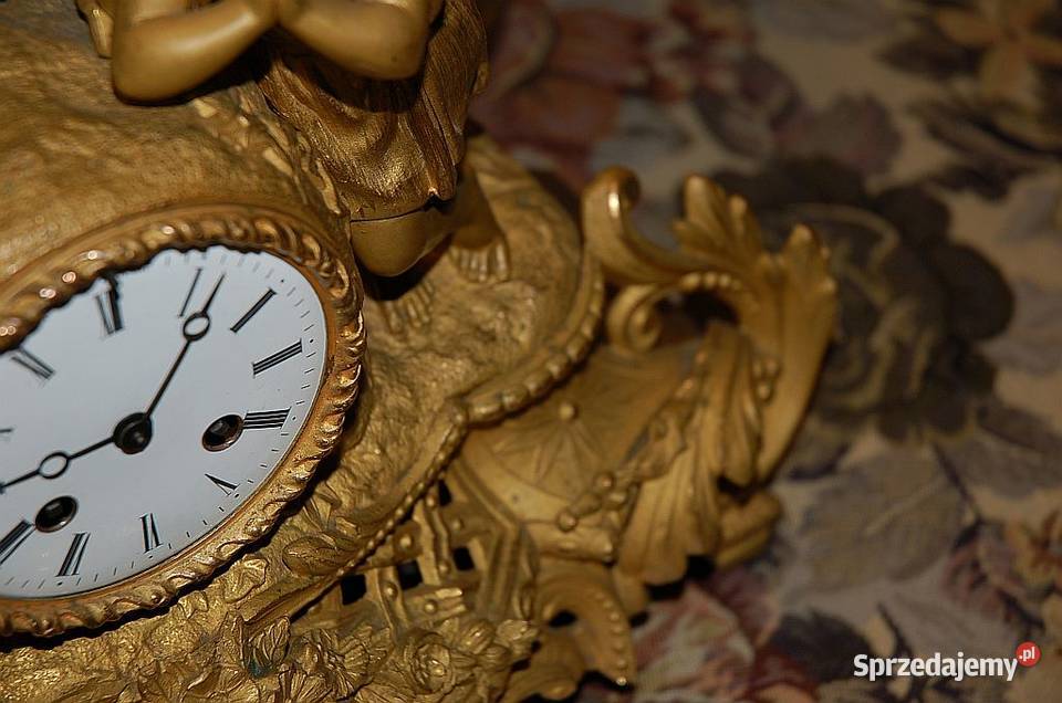 B duży zegar kominkowy anił z dzieckiem kujawsko-pomorskie