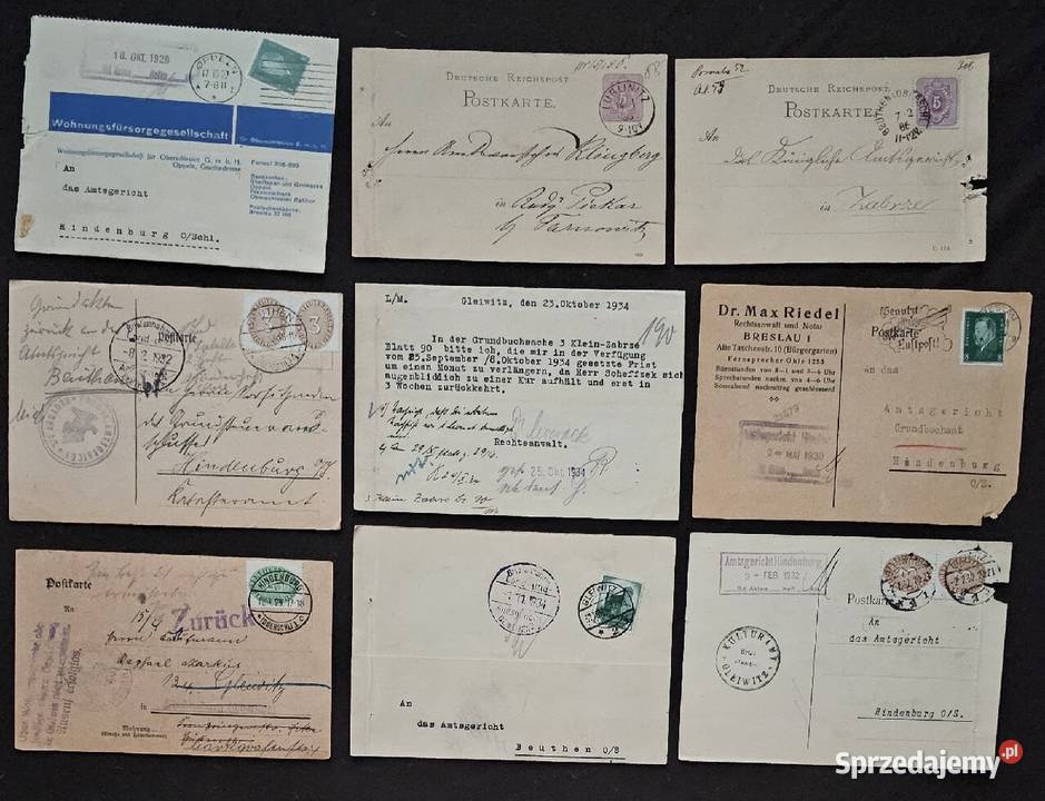 Karty Pocztowe 1900 roku Katowice