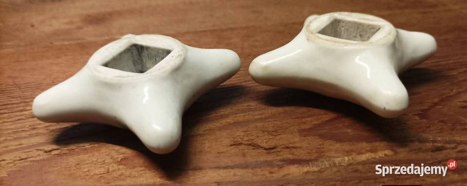 Porcelanowe kurkipokrętła do kranu PRL dolnośląskie Dzierżoniów sprzedam