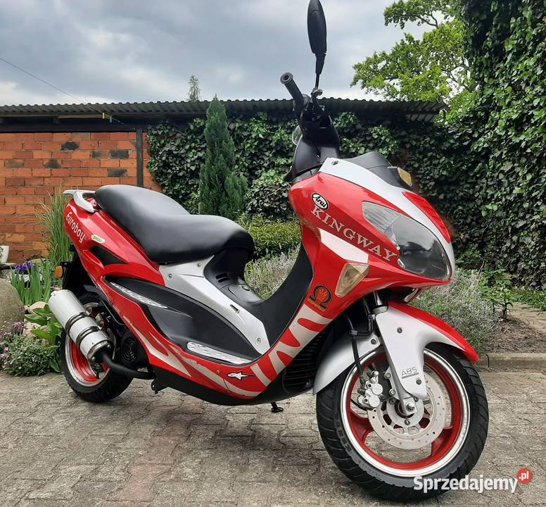 Duży ładny skuter Kingway Euroboy 50ccm 2t 2008r wielkopolskie Tuczno