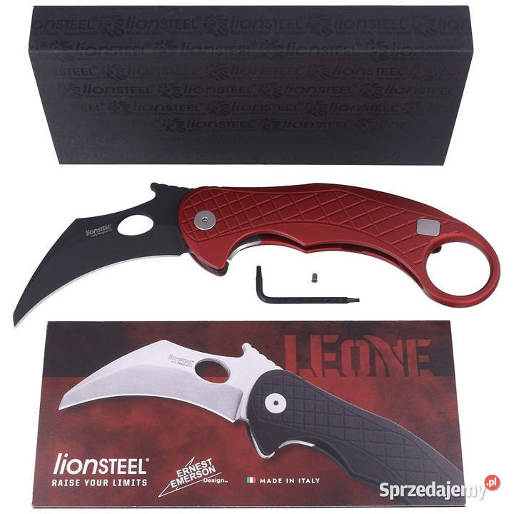 Nóż składany LionSteel LEOne Karambit Red sprzedam