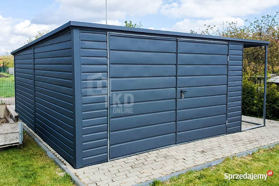 Schowek Domek Ogrodowy 4x4m Wiata 1x4m Brama Pozostałe