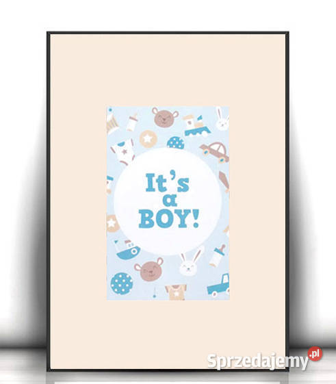 plakat do pokoju chłopca its a boy plakat A4 Olsztyn