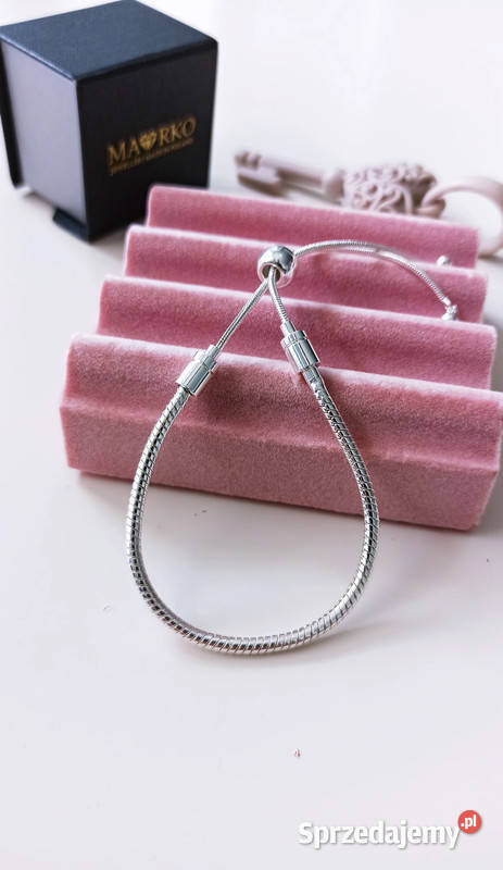 Bransoletka SREBRNA modułowa regulowana na Warszawa sprzedam