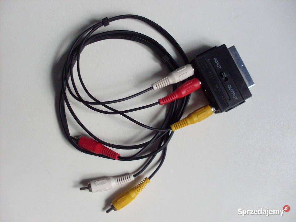 Adapter AV SCART EURO 3x chinch RCA Svideo Łańcut