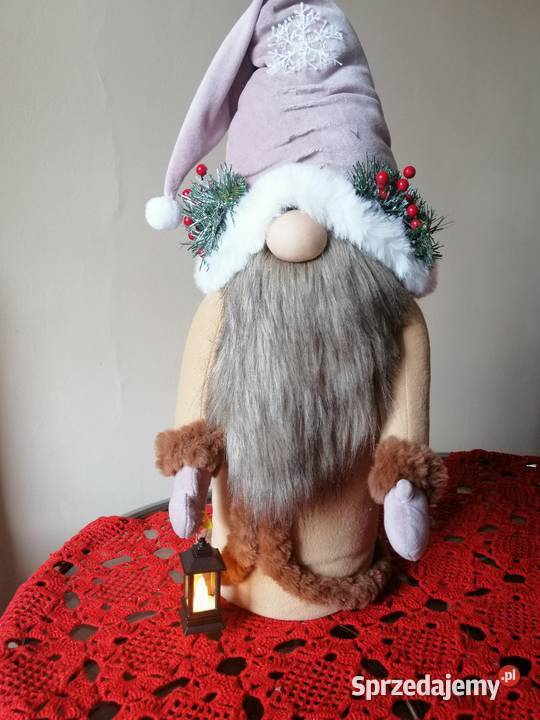 Para skrzatów z migająca latarenką Dekoracja Katowice