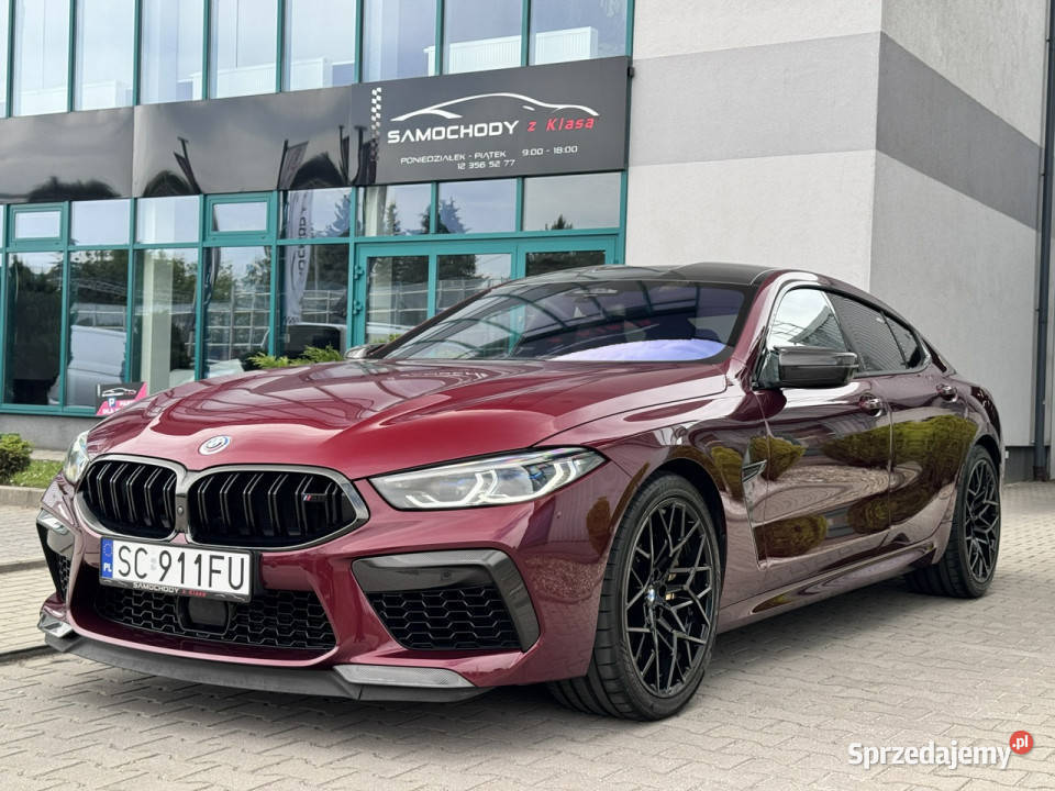 BMW M8 Competition Salon Polska Bezwypadkowy łopatki zmiany biegów Węgrzce sprzedam