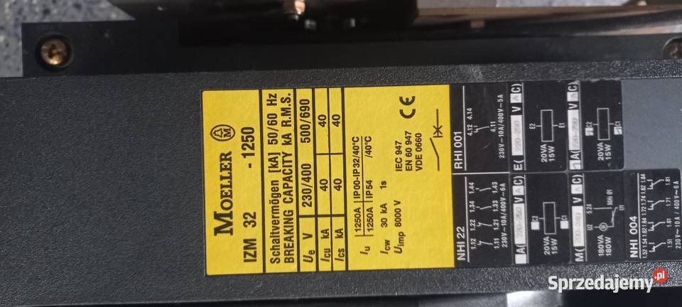 Wyłącnikrozłącznik mocy Moeller IZM321250ANowy Bielsko-Biała