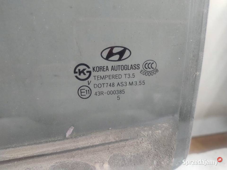 SZYBA DRZWI LEWA TYŁ HYUNDAI SANTA FE II 05R