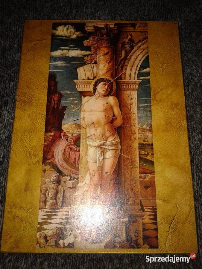 OBRAZ Rękodzieło Decoupage święty Sebastian Łódź