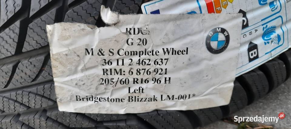 Nowe Oryginalne Koła Zimowe 16 BMW G20 Łomianki sprzedam