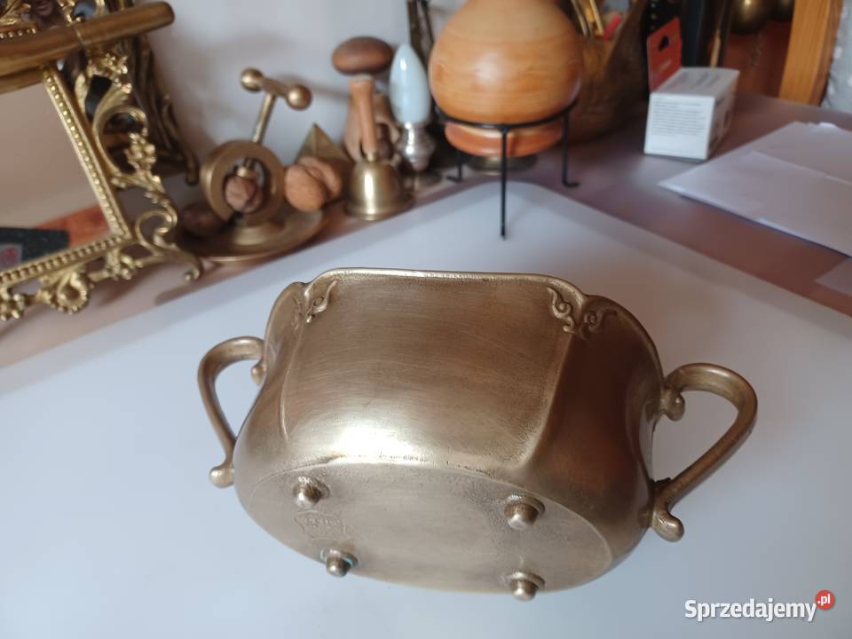 Piękna mosiężna żardiniera Gilde
