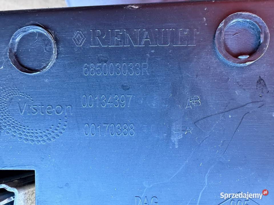 Schowek wypełnienie schowka Renault Captur I Schowki, półki