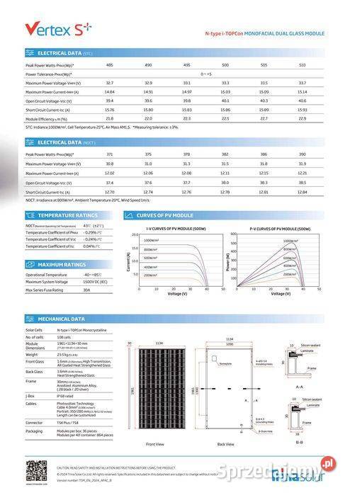 Panel fotowoltaiczny TRINA SOLAR NEG18R28 510 W
