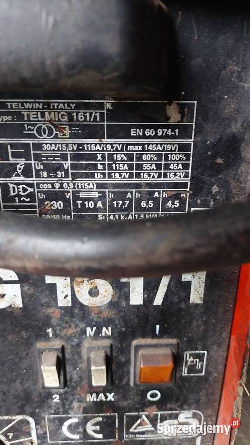 Telmig telwin 161 Turbo 145 A bez butli i Spawarki transformatorowe łódzkie Dłutów