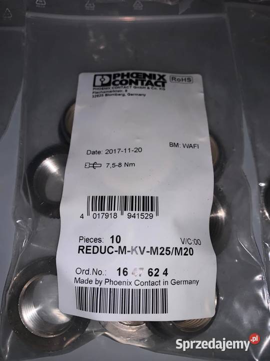 Adapter redukcyjny 1647624 REDUCMKVM25M20 x10 mazowieckie sprzedam