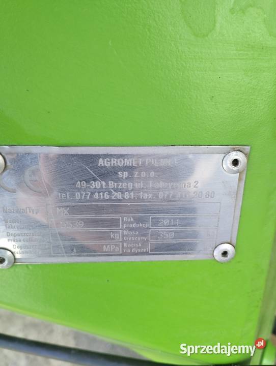 Rozsiewacz do nawozów dwutarczowy Unia MX 1200 Rozsiewacze nawozów małopolskie Proszowice sprzedam