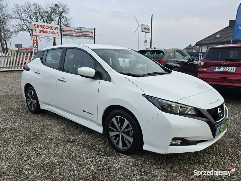 Nissan Leaf Elektryczny Tania jazda Salon Polska autoalarm Włocławek
