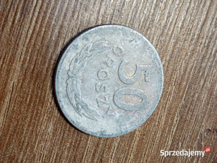 Sprzedam drugie 50 gr 1957 r bzm Numizmatyka Chełm sprzedam