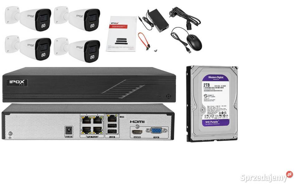 Zestaw do monitoringu wizyjnego IPOX Kamery Kraków
