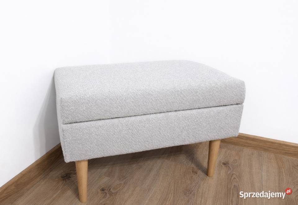 Pufa otwierana 60x30 taboret podnóżek boho z 30cm Stronie