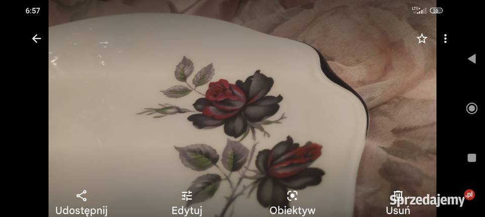 Duża patera królewska porcelana Royal Albert Wrocław