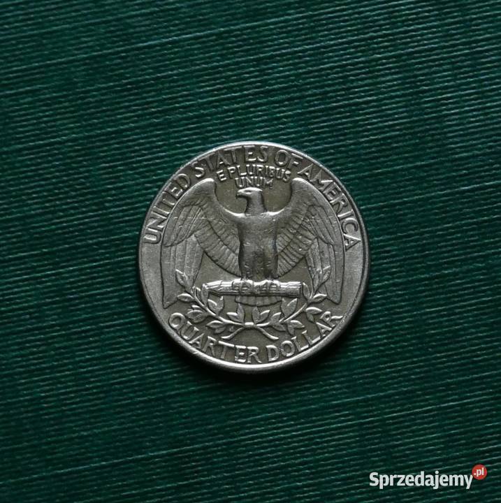 USA dolara 1990r Ćwierćdolarówka Waszyngtona Gliwice