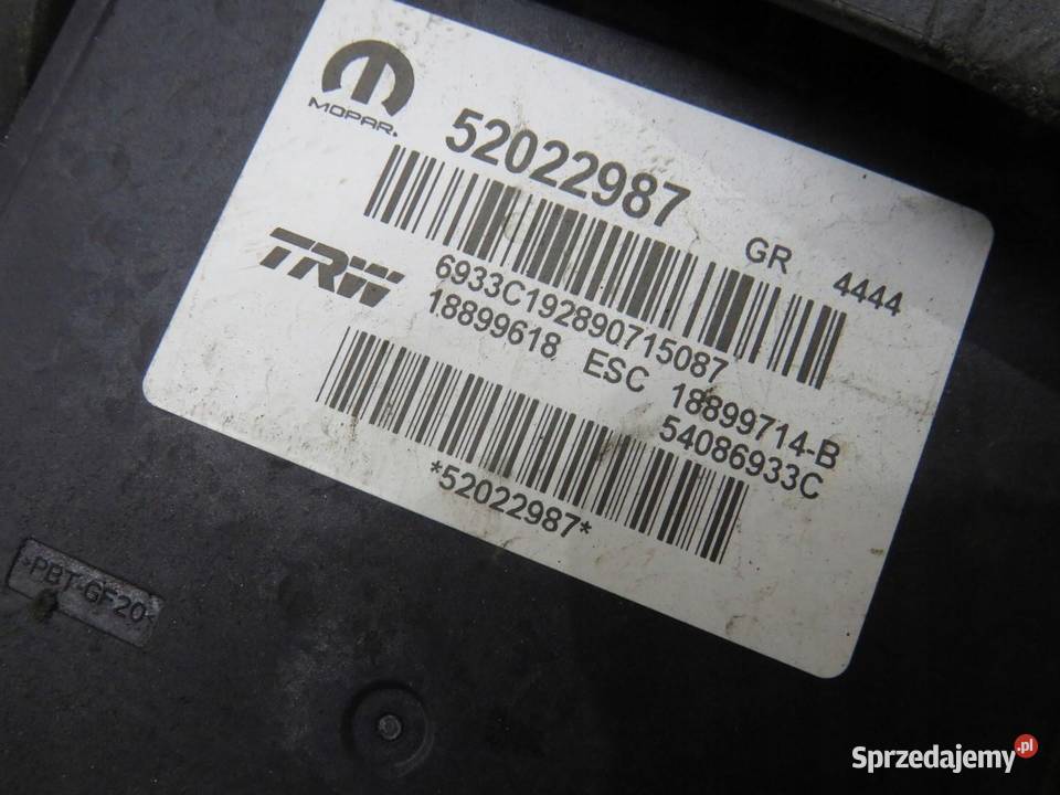 POMPA ABS FIAT 500X 52022987 osobowe Części samochodowe