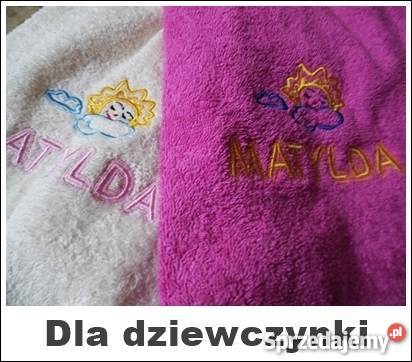 Ręcznik z haftem poduszka i koc z haftem prezent wielkopolskie Pobiedziska sprzedam
