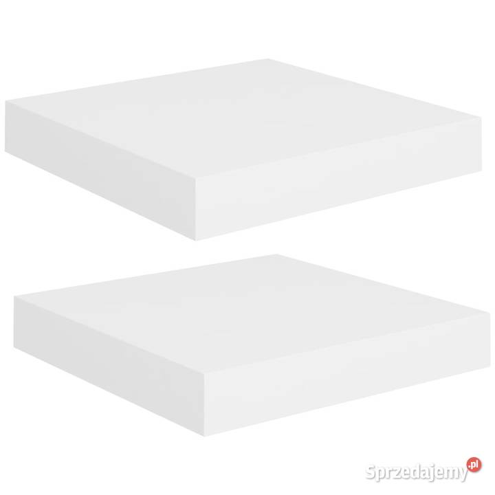 Półki ścienne 2 białe 23 x 235 x 38 MDF WM323803 Warszawa