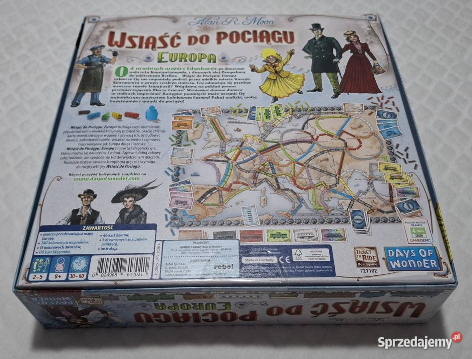 Gra planszowa Wsiąść do pociągu Europa Days of Pozostałe Czeladź sprzedam